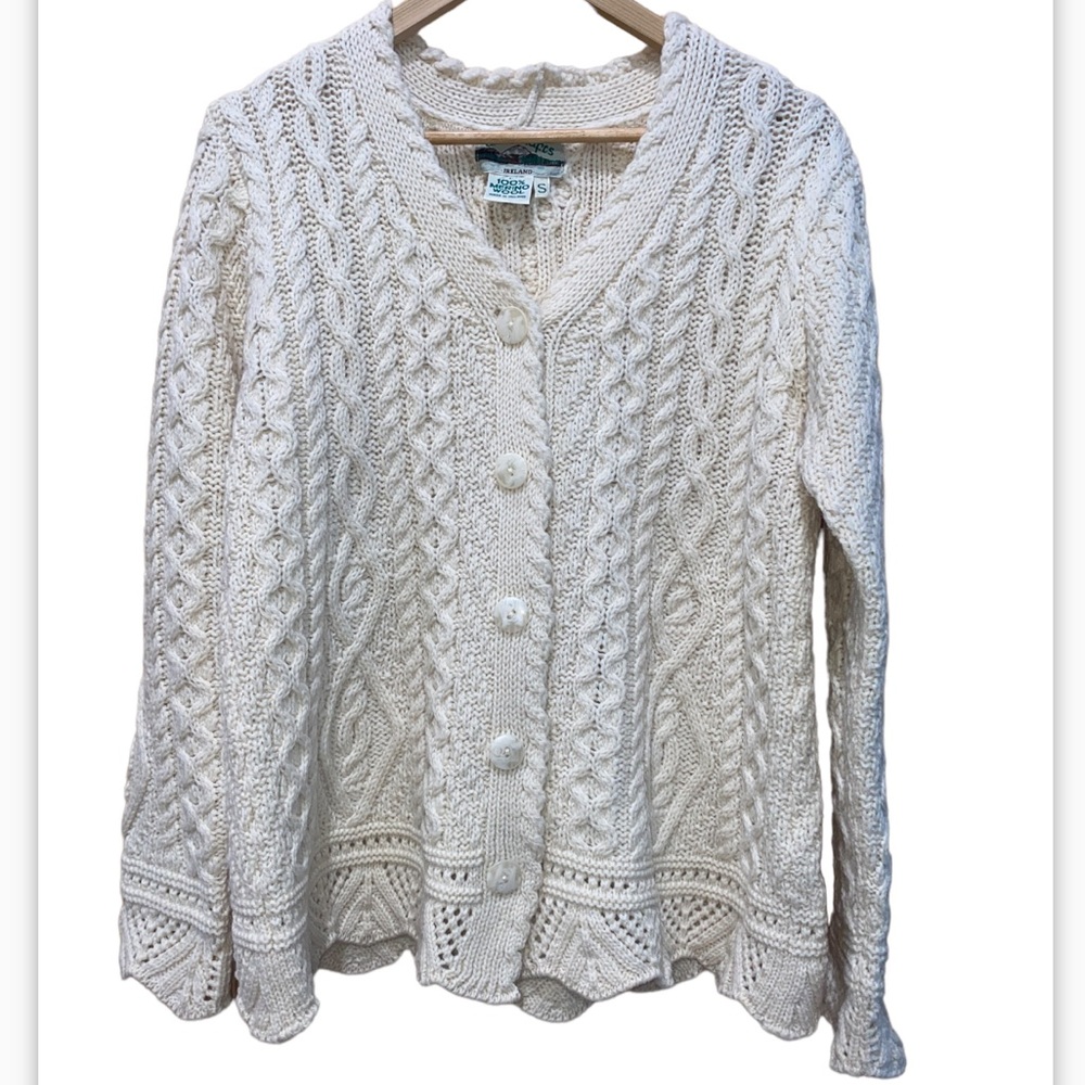 Aran Crafts Made in Ireland 100% Wool Size Small